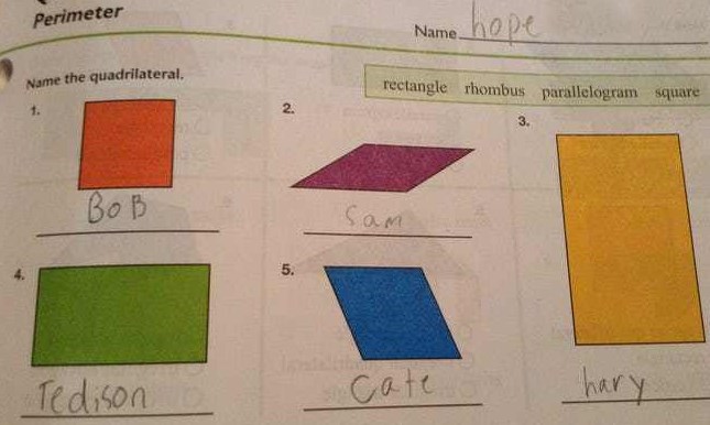 Những câu trả lời gây sặc trong các bài kiểm tra của các bạn nhỏ nước ngoài
